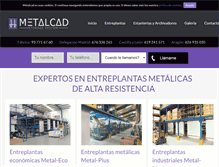 Tablet Screenshot of metalcad.es